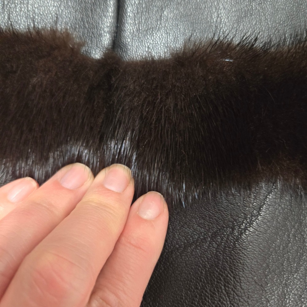 Black Fur Panel Zip Front Sleeveless Vest Women's Size S/M Material Unknown - Picture 4 of 15